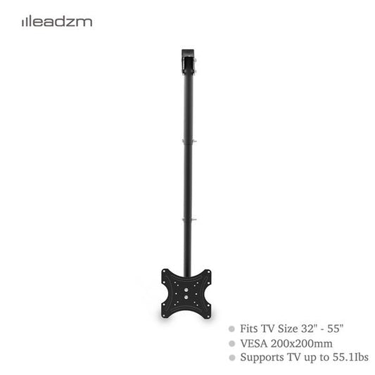 TMC-7004 Ceiling Mount TV Wall Bracket Roof Rack Pole Retractable For 32"-55" Flat Screen