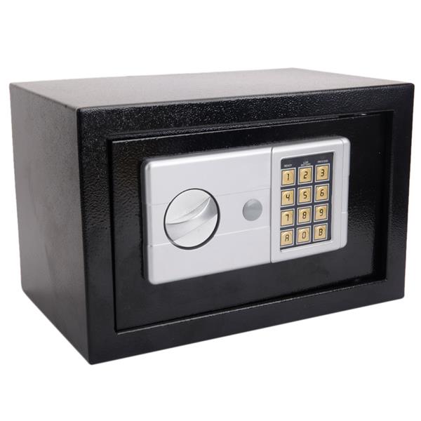 Mini Wall-in Style Electronic Code Metal Steel Box Safe Case 20EA Black